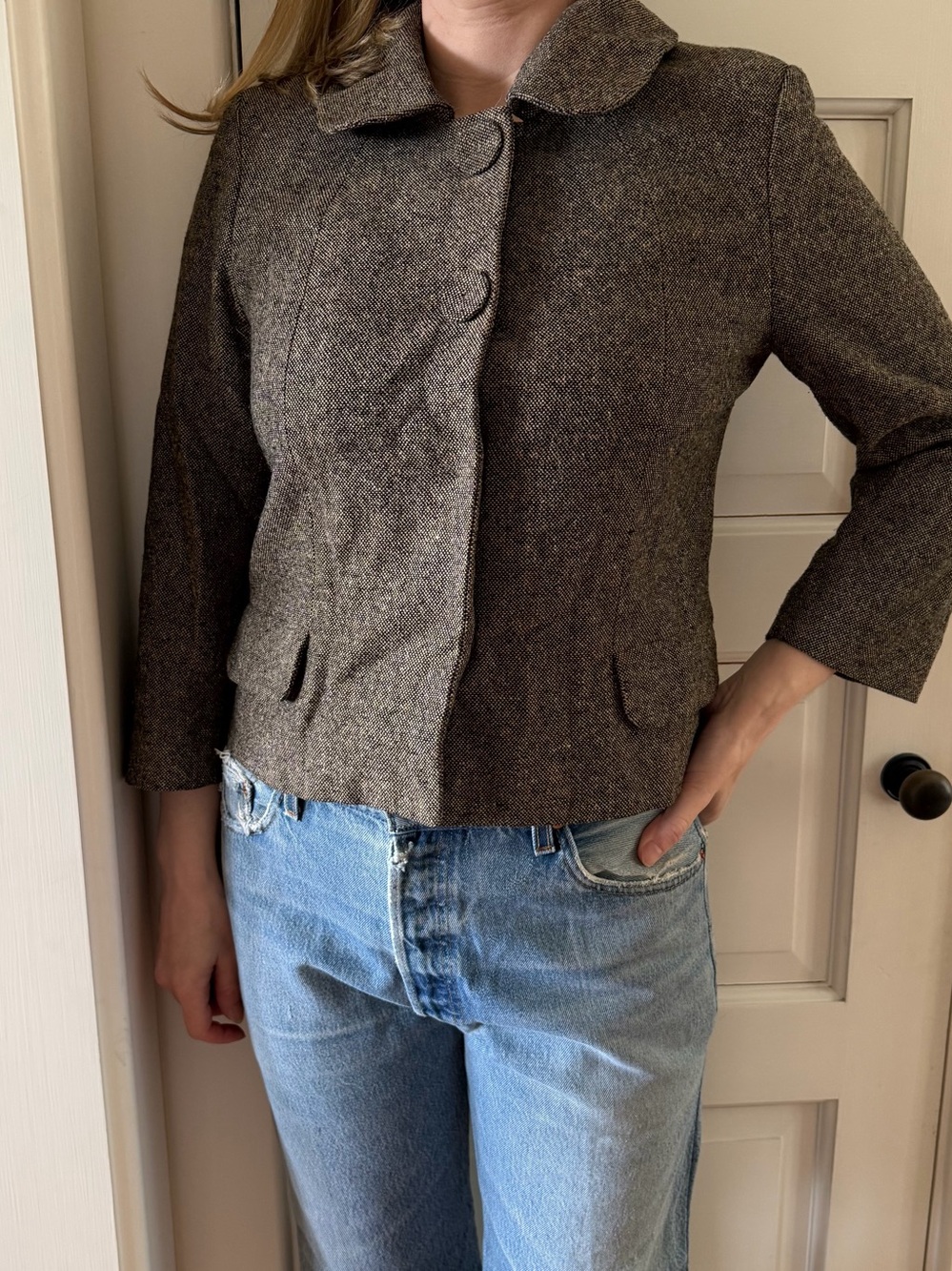 Retro style H&M tweed jacket